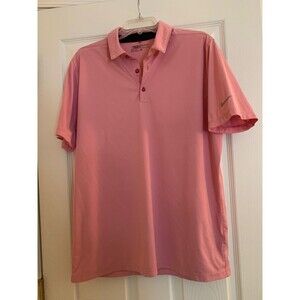 Nike Golf mens Pink Polo Shirt Size L